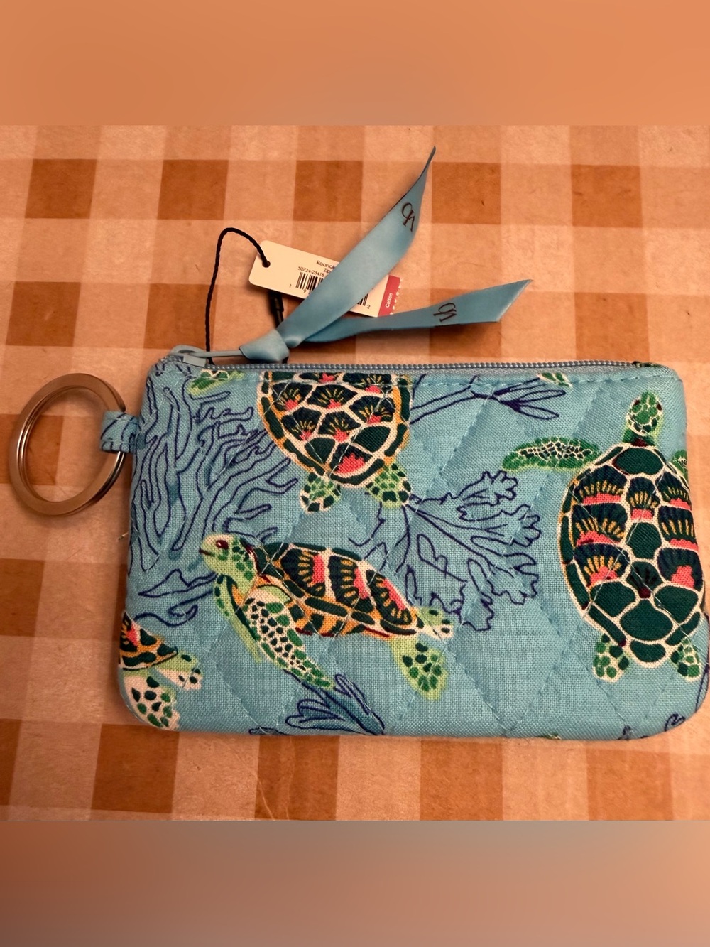 Vera Bradley Zip ID Case Sea Turtles and Coral -  NWT
